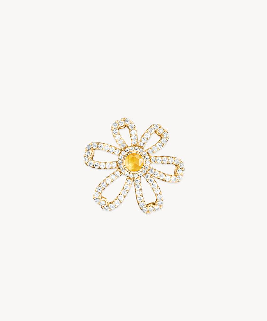 Lola Rose Daisy Citrine Gemstone Women'S Cubic Ring