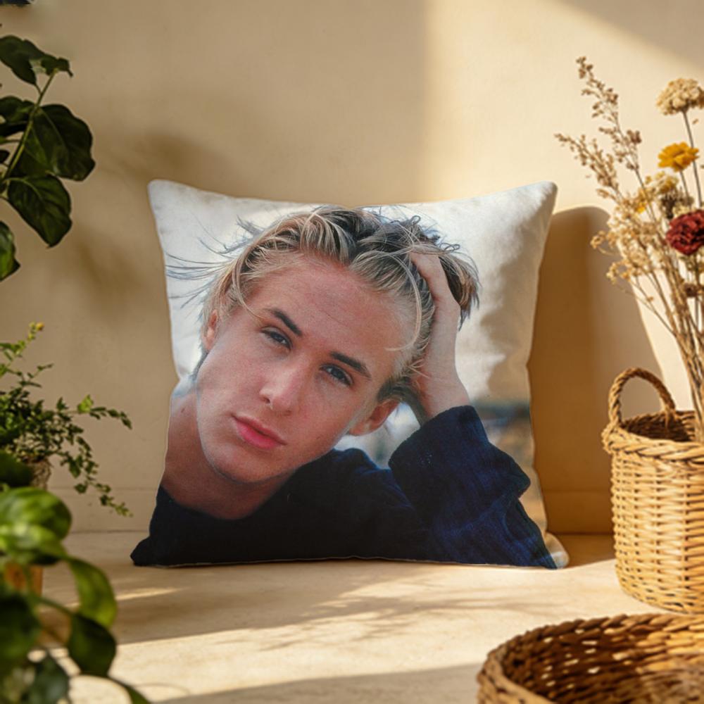 Trendy RRyan Goslinging Cushion Cover Versatile DoubleSided Pillow Case Fit for Sofa Bed Car  Daily Decor