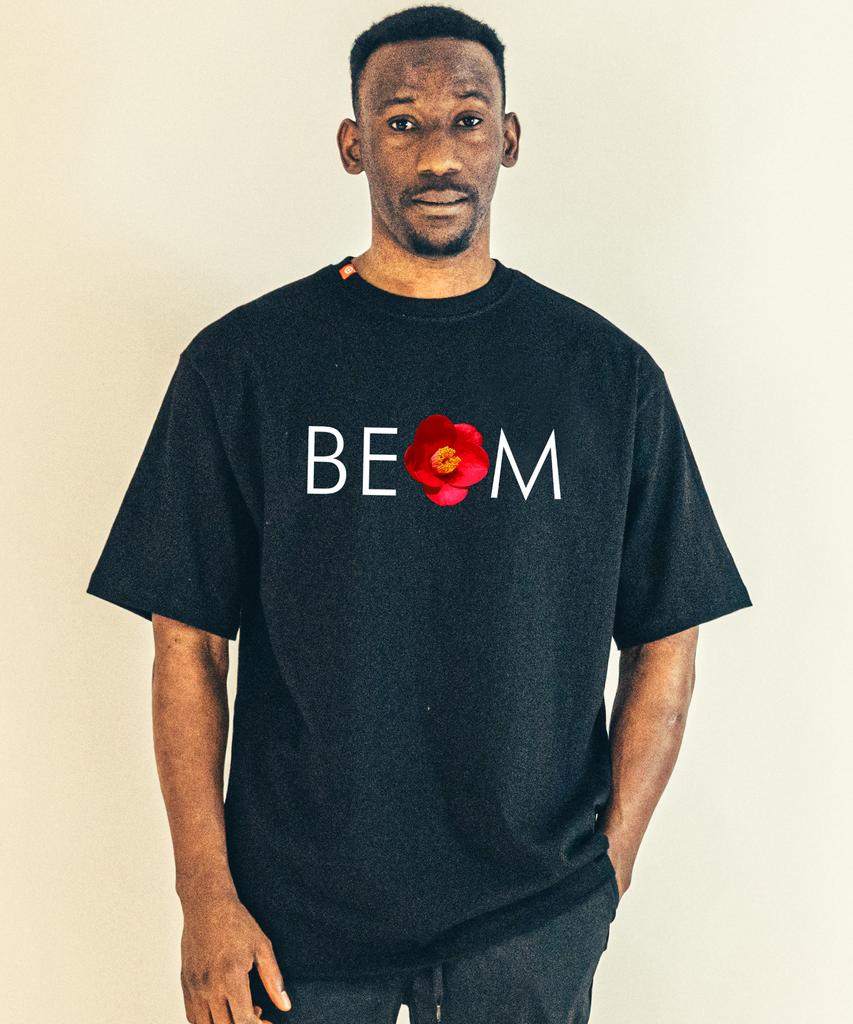 BEOM Футболка Оверсайз с Логотипом Beomdongbaek Черная
