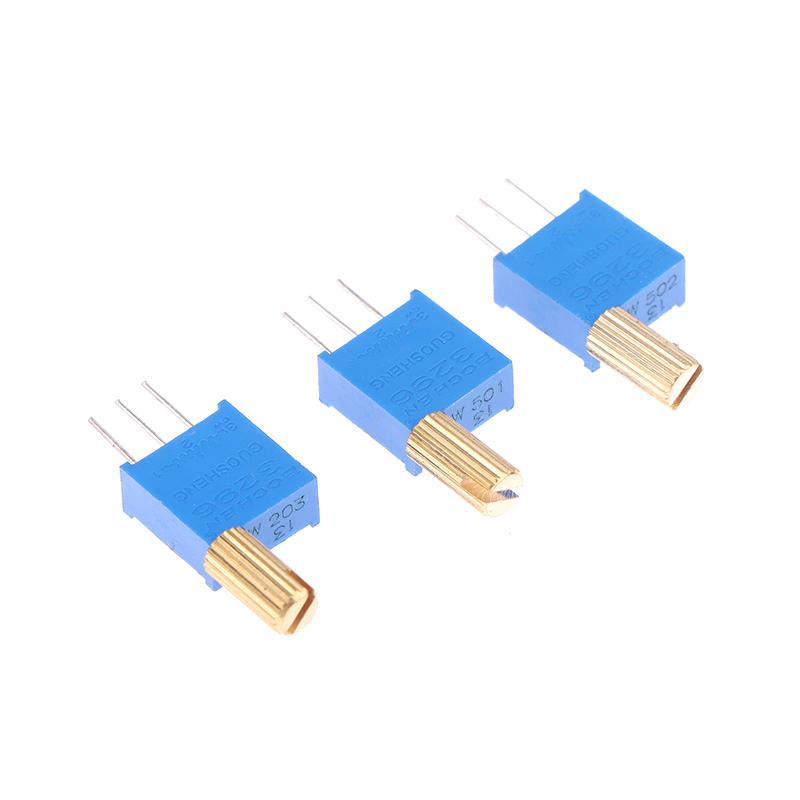 5 шт. 3296 Вт многооборотный регулируемый потенциометр 1K2K5K10K20K50K100K200K500K1M металлический вал длинная ручка