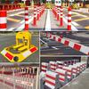 Red and White Reflective Safety Tape