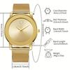 Simple Quartz Men Watch Casual Mesh Band Steel Wristwatch For Man Business-related Men's Clock Fashion Gift reloj hombre