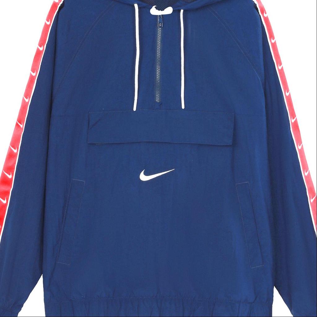 Nike Куртки Мужские Синий Красный С капюшоном Умеренная Другое CV9168-451