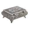 Vintage     Flower Carved Zinc Alloy Jewelry Box Case Jewelry Decorative Box for Women Jewelry Storage Home Decor