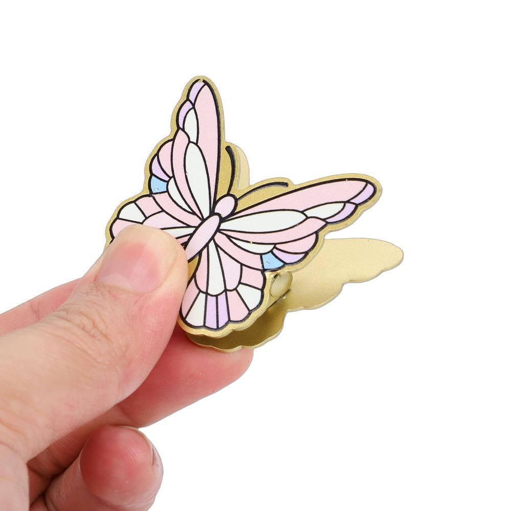 4pcs Metal Material Decorative Page Binder Butterfly Book Clips For Reading Decoration
