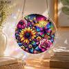1Set/83pcs 18.8Cm Acrylic Jigsaw Iridescent Flower Butterfly Theme Design, Acrylic Sun Catcher Window Hanging Decoration, Suitable As Birthday Gift Fo