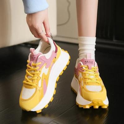 Модные новые дизайнерские кроссовки женские Daddy Shoes Ins Retro All Match Thick Sole Waffle Shoes Casual Sports Forrest Gump Shoes Women