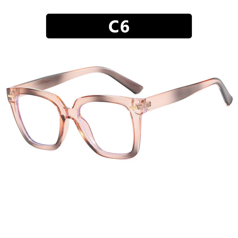 Новые Радужные Квадратные Очки для Чтения Фотохромные Большого Размера Цветные Конфеты Женские Anti Blue Ray Гиперметропия Очки по Рецепту