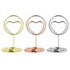 10Pcs Love Heart Table Number Holder Place Card Photo Picture Clip Memo Note Card Stand Wedding Anniversary Birthday Party Centerpieces