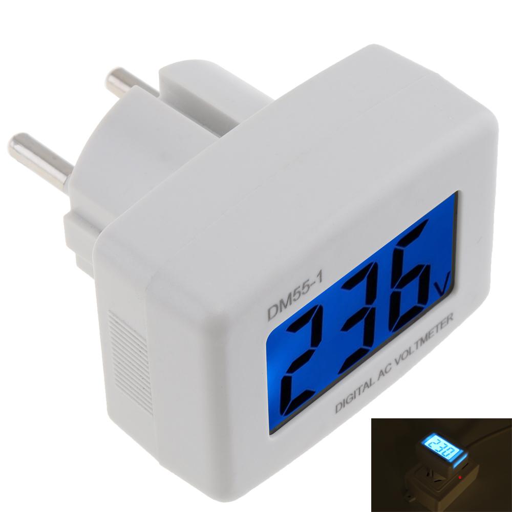 AC 80-300V Voltage Meter US/EU Plug Volt Meter LCD Digital Display Voltmeter Testers