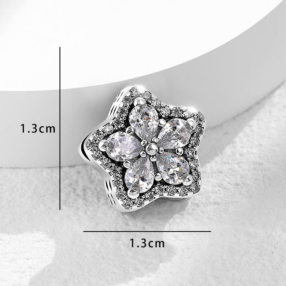 925 Silver Heart Charms Snow House Snowflake Snowman Pendant DIY Jewelry Making For Women Gift Fashion Accessories