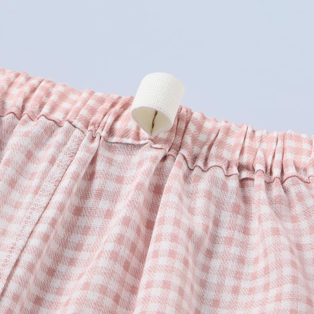 Gunze Long Sleeve Pajamas and Pants Elastic Sleeve and Leg Soft Navy Blue Women's (with Holes), Crepe, Acedron,