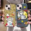 B-68 милый кот мышь черный чехол для Samsung S24 S23 S22 S21 S20 FE S10 Lite Ultra S7 S8 S9 Plus A05S A11 A12 A13 A15 A22 A24 A25 A32 A52 A71 5G