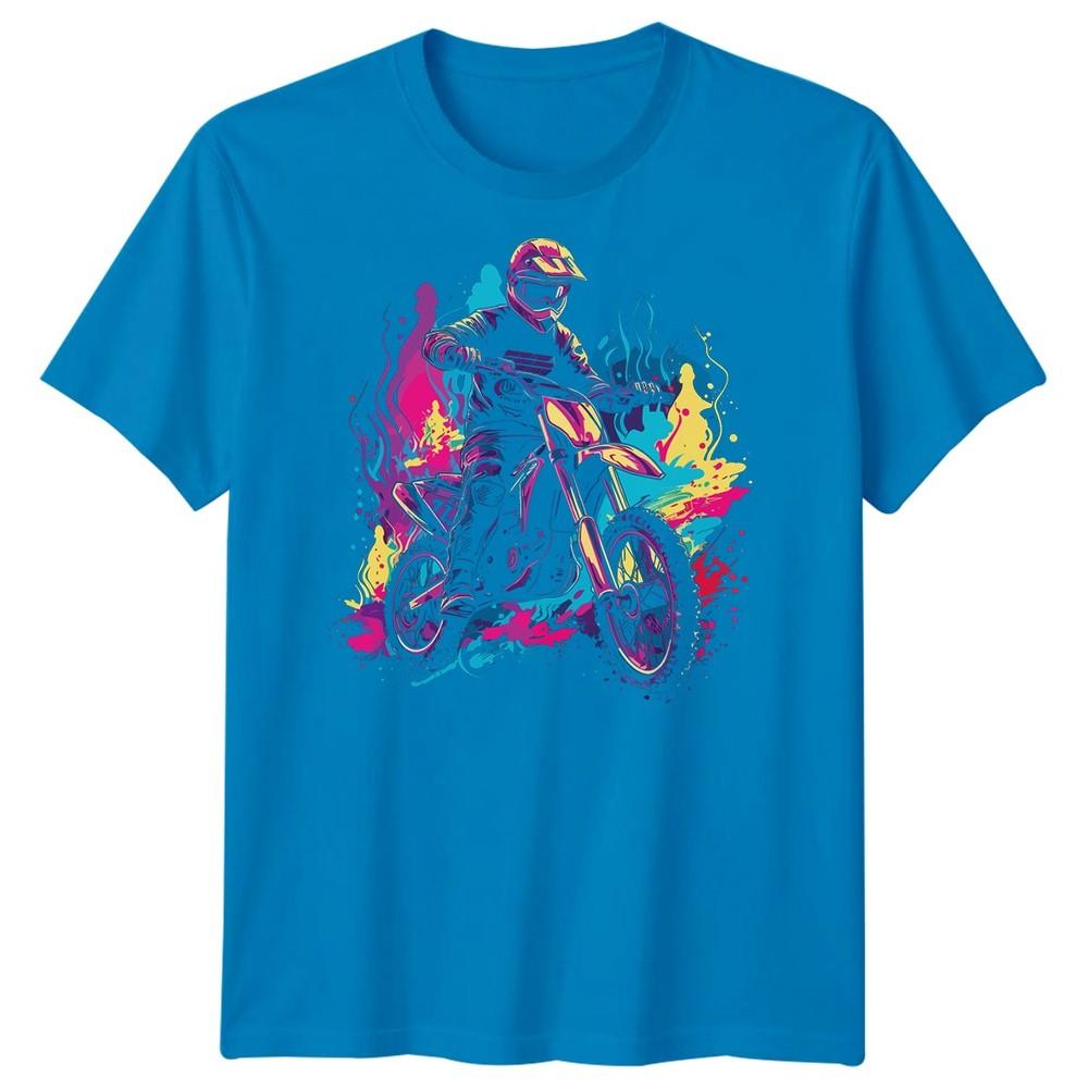 Motocross Rider Dirt Bike Sports Mens TShirt Extreme Action