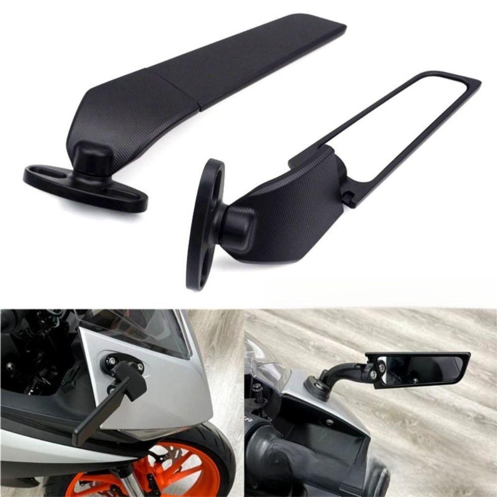 Adjustable Design Modified Wind Wing Mirrors Rotating Function Motorcycle Mirrors  For Honda