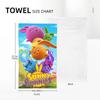 Sunny Bunnies Anime Cartoon Soft Face Towel Quick Dry Pool Bath Cotton Towels Absorbent Quick