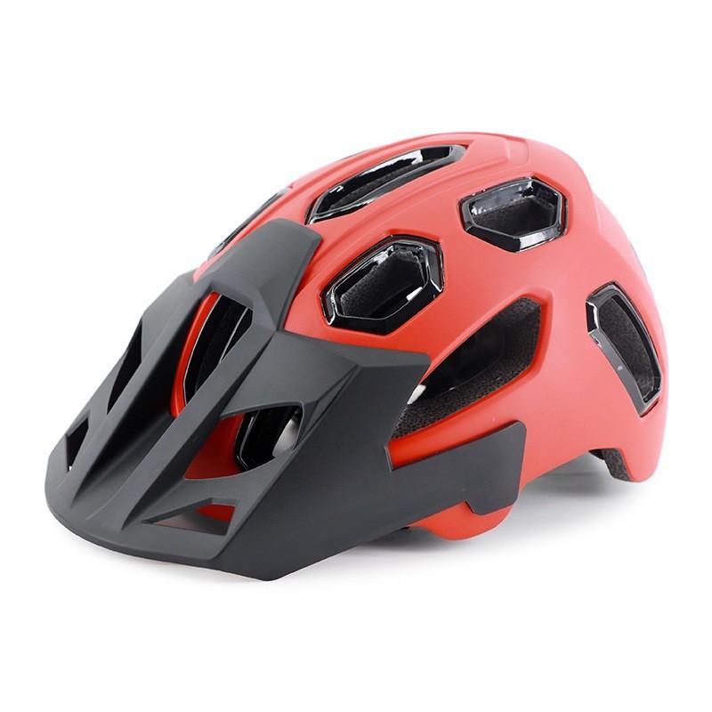 Integrated Bicycle Helmet With Visor Men Women Mountain Road Cycling Safety Gear