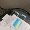 Серебристый чехол с переливающимся песком для Samsung Galaxy Z Flip 6: Девчачий защитный чехол для складных экранов Gen 3/4/5