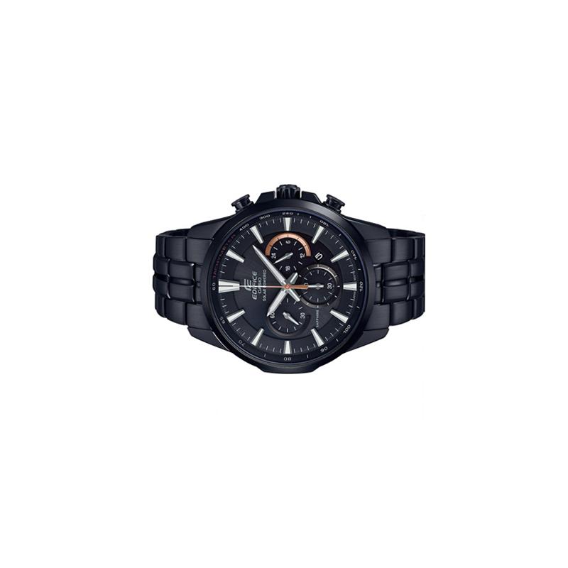 Casio EDIFICE Series Black IP Coating Series Black Modern Fashion Business Three Eyes Three Needles Waterproof Quartz Movement EFB-540SBC-1AVUPR