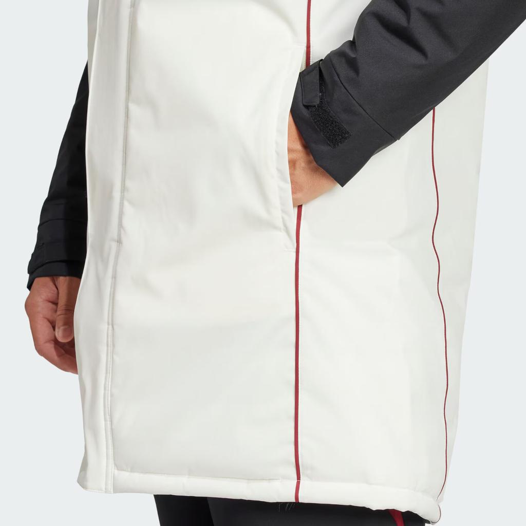 Adidas Manchester United Sports Lifestyle Series Training Casual Windproof warm Hooded Cotton Jacket Unisex Jacket White JE3724