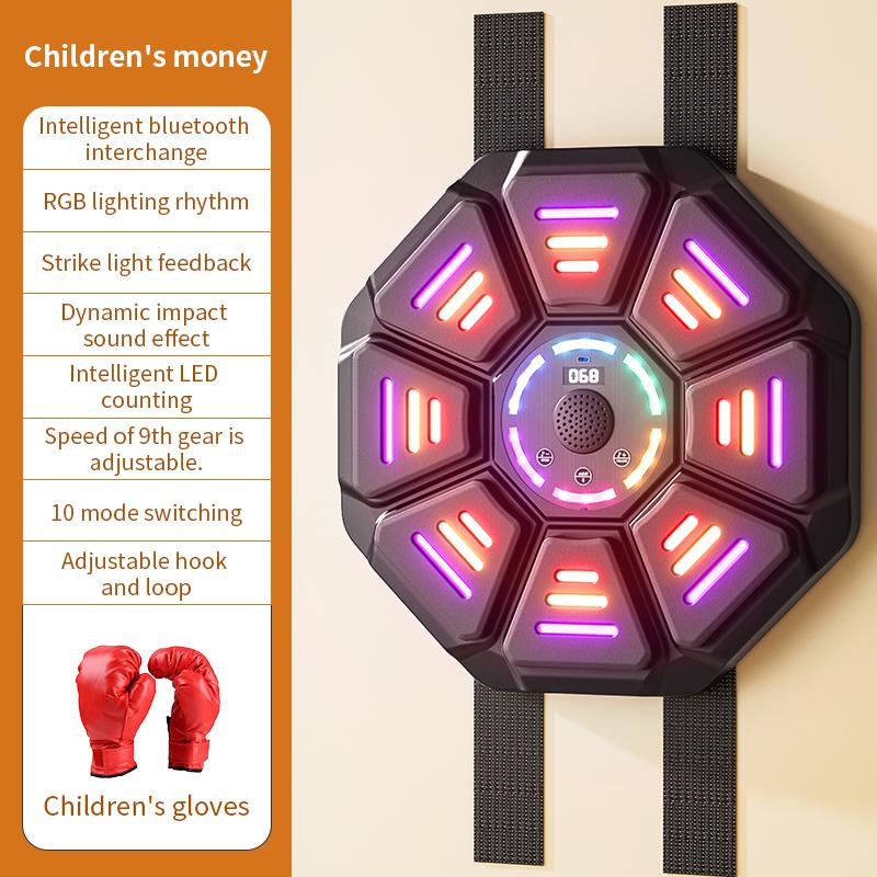 New Music Boxing Machine BT Smart Sports Fitness Muay Thai Boxing Wall Target Reaction Trainer Sandbag for Men Women Child Gift