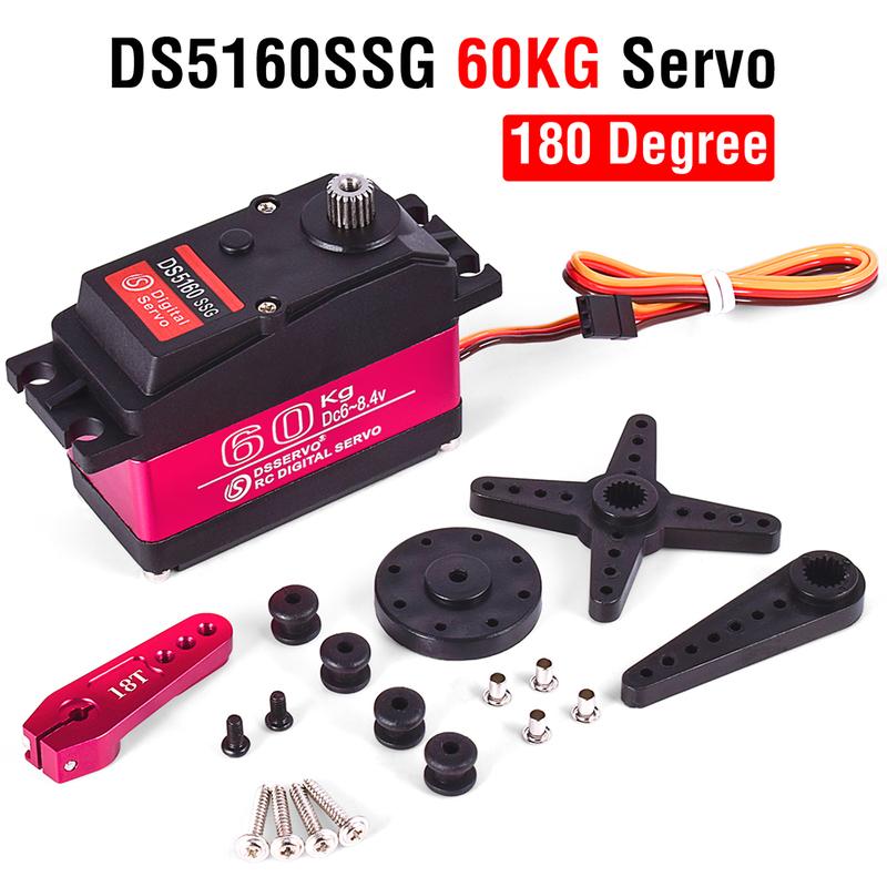 RC Steering Servo High Torque Servo Waterproof 60Kg 80Kg 150Kg 1/5 1/6 servo HV Metal Digital for HPI Baja 5B SS RC Car