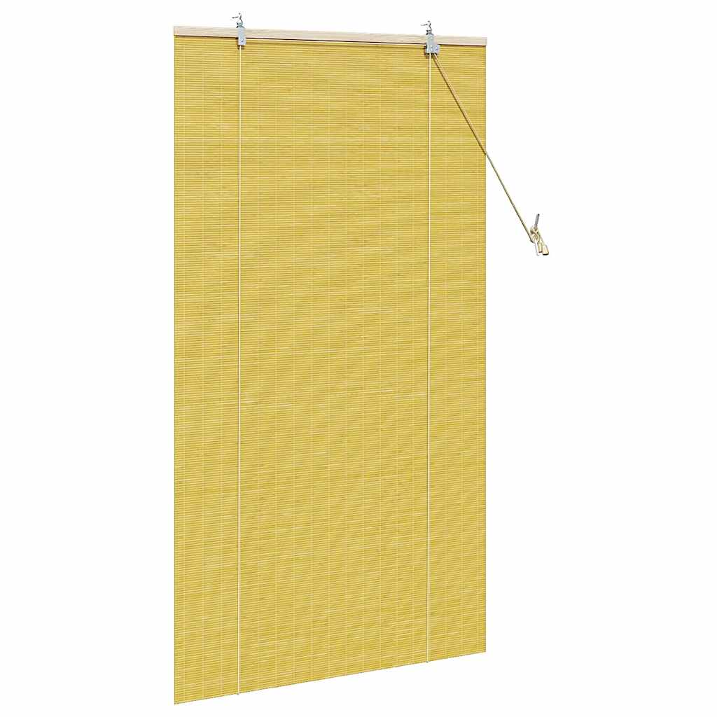 Bamboo Roller Blind Yellow 80 x 160 cm