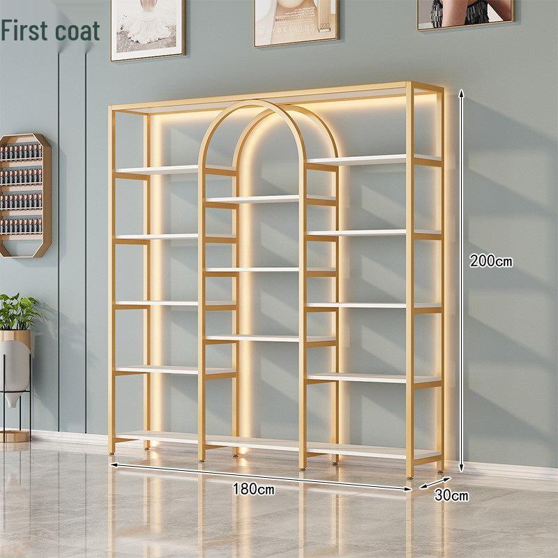 Elegant Display Stand: Nail Art and Skincare Storage Rack for Beauty Salons