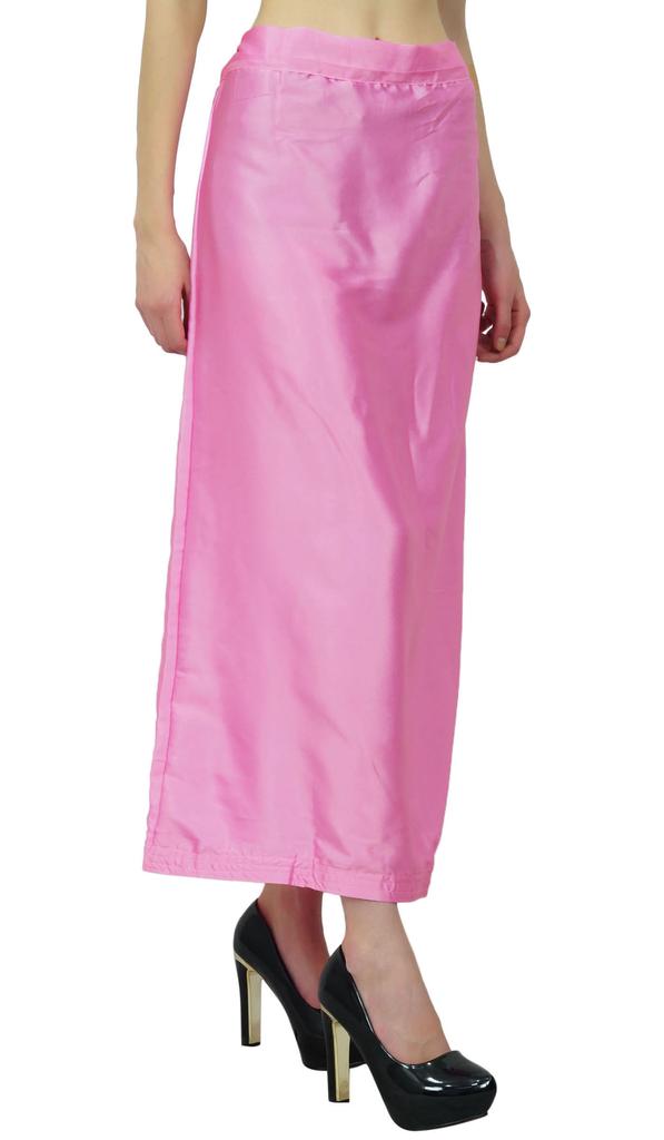 Индийская атласная шелковая юбка из Болливуда, твердая подкладка для женщин сари