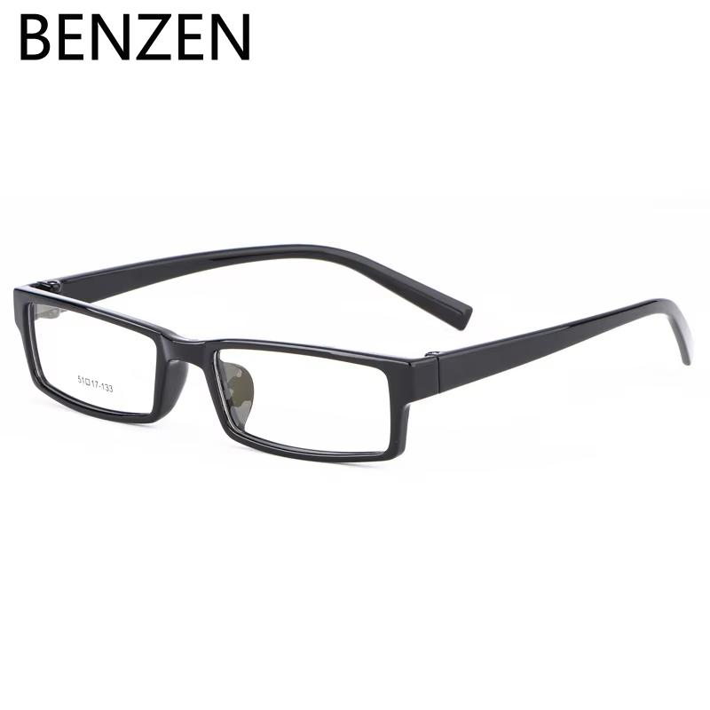 BENZEN Small Rectangle Glasses Frame Men Vintage TR Eyeglasses Frame Women Eyewear