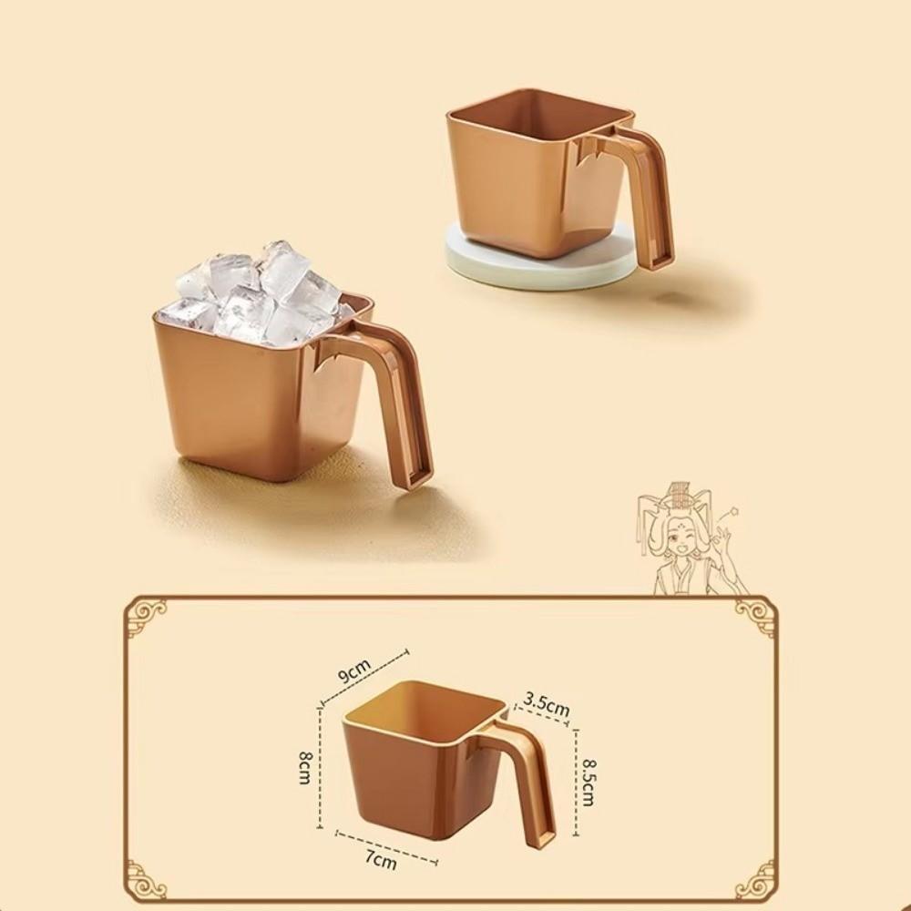 Plastic Ice Scoop Square Measuring Cup Portable Ice Shovel Gadget Kitchen Utensil