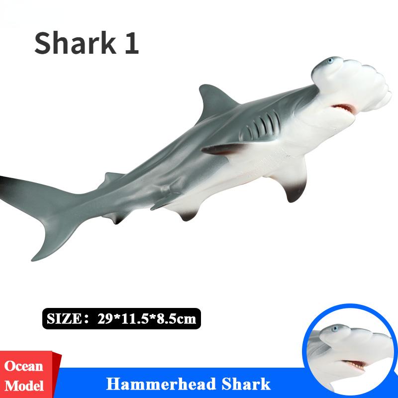 Savage Marine Sea Life Megalodon Фигурка Классические океанские животные Большая акула Модель рыбы Коллекция ПВХ Игрушка для детей Подарок