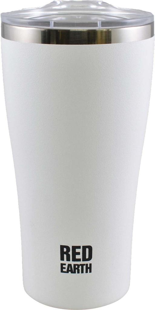 Onishi Ken RED EARTH Stainless Steel Tumbler, White, Size Approx. 8.5, H16.9, REA-2901