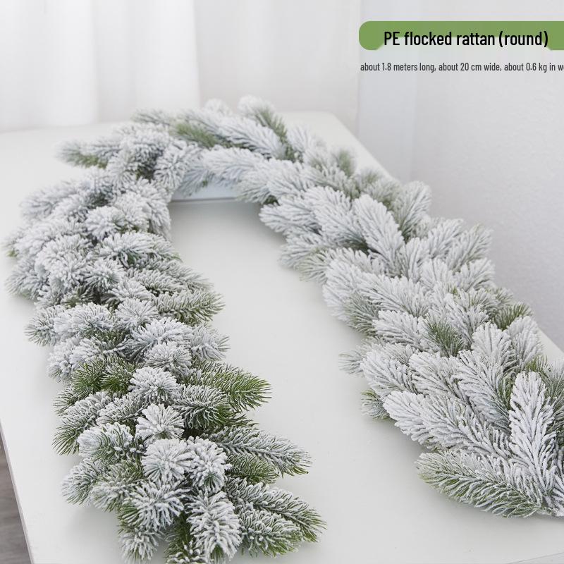 Christmas Snowflake Garland for Hotels, Malls, Windows, Doors & Stair Handrails