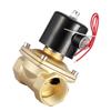 DN40 112" Two Way Brass Electric Solenoid Valve Normally Closed 220VAC
