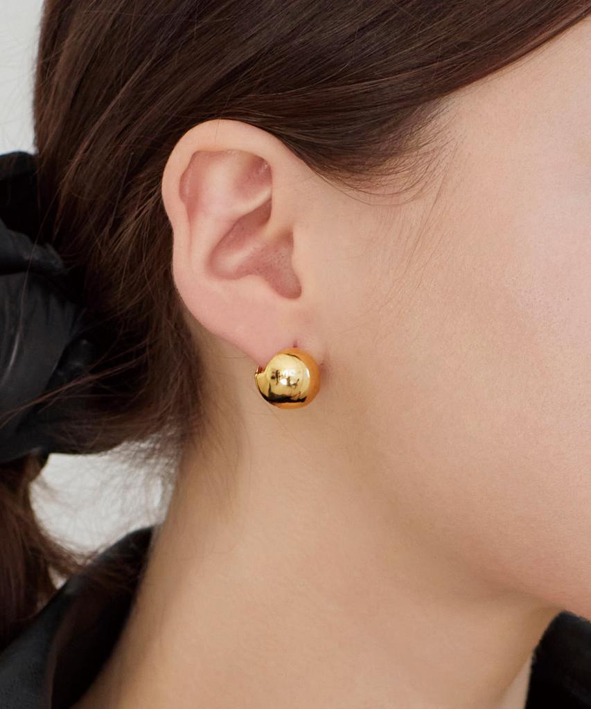 Серьги-шарики Dmoment Eloise с одним касанием (Позолоченное 14K)