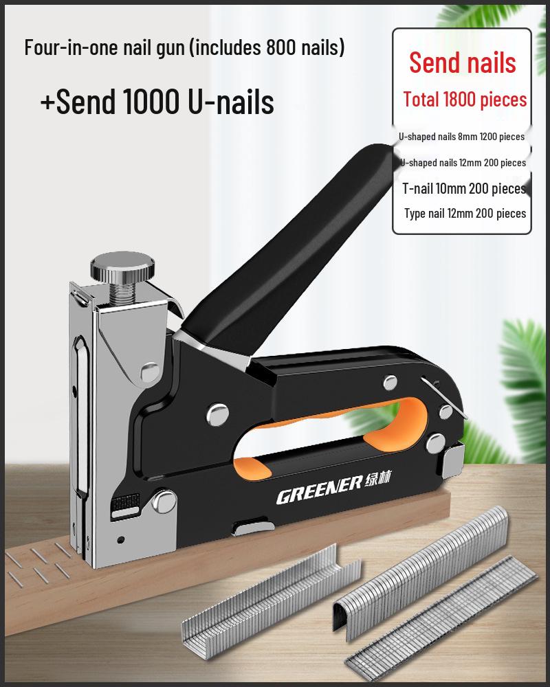 Martin Manual Nailing Gun, Staple Gun & Air Nailer for Woodworking - Household U-Shaped Stapler