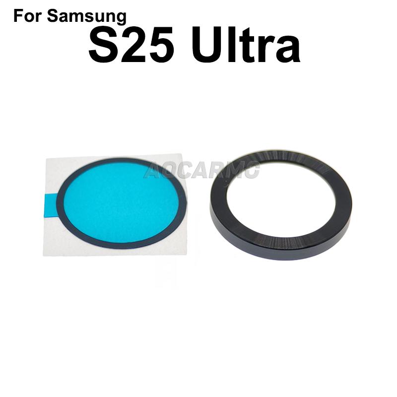 Aocarmo Для Samsung Galaxy S25 Ultra SM-S938U/F/0/B S25U Задняя крышка Камера Кольцо Металлическая рамка С клеем