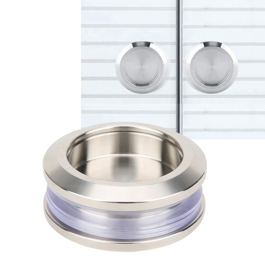 Душевая стеклянная раздвижная дверь круглая ручка из нержавеющей стали деревянная дверная ручка для домашней ванной комнаты