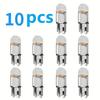 10pcs New 2023 W5W T10 LED Car Interior Bulb 12V Acrylic 6000K 7 Color Wedge Dome Indicator Reading Light Bulbs - Multipurpose