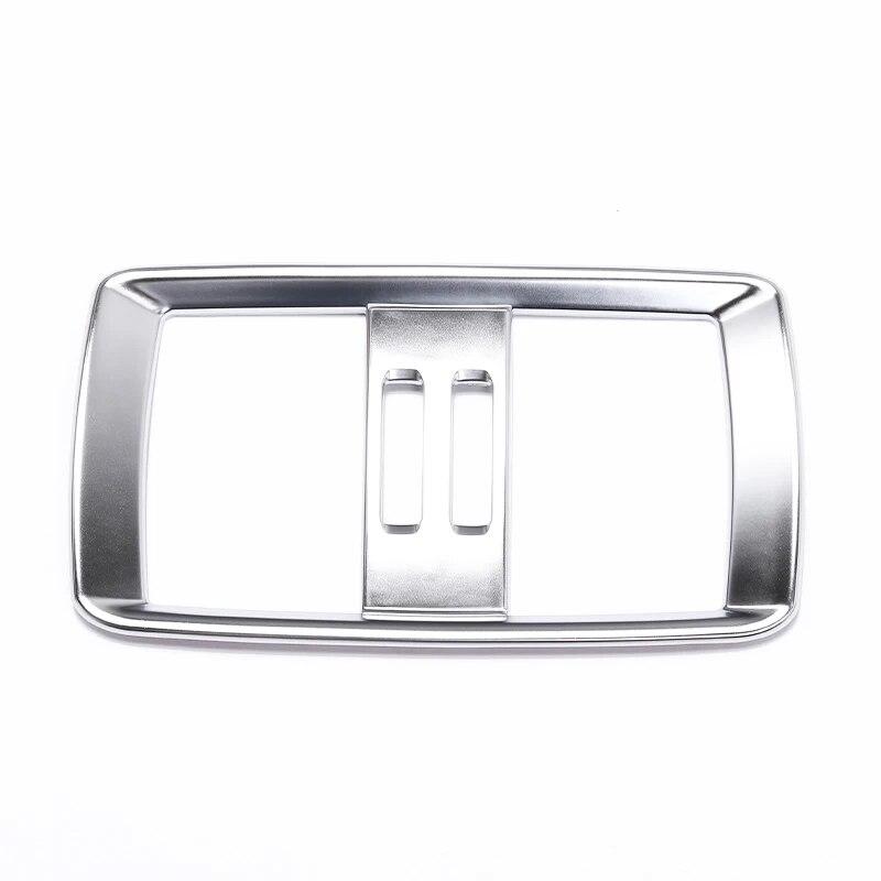 For BMW X3 F25 X4 F26 2011-2017 ABS Chrome Car Rear Air Conditioning Vent Outlet Frame Cover Trim Sticker Interior Accessories