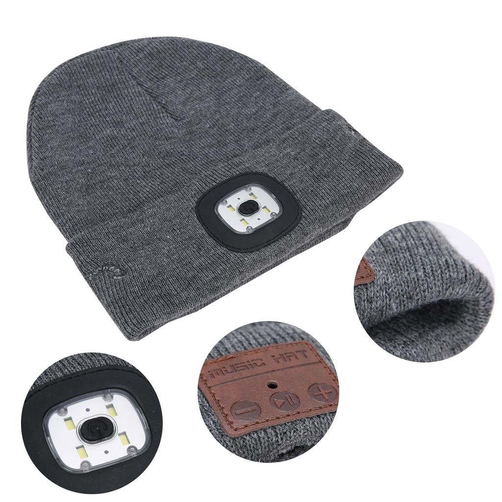 Музыкальная шляпа для беспроводной Bluetooth-гарнитуры двойного назначения со светодиодной подсветкой, ультра-яркая акриловая гарнитура 