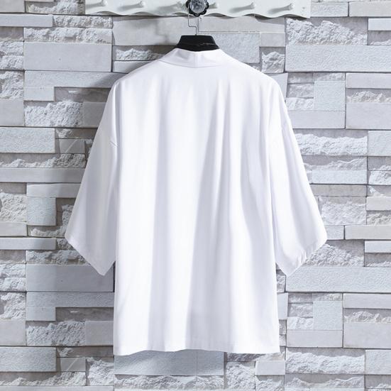 Плащ Пальто Тонкий Свободный крой Плюс Размер Чистый Цвет Китайский Стиль Плащ Рубашка Уличная Одежда