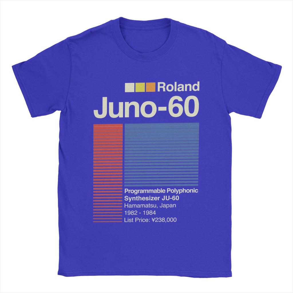 Мужская футболка Juno 60 Horizontal Roland, хлопковая одежда, новинка, футболка с коротким рукавом и круглым вырезом, подарочная футболка