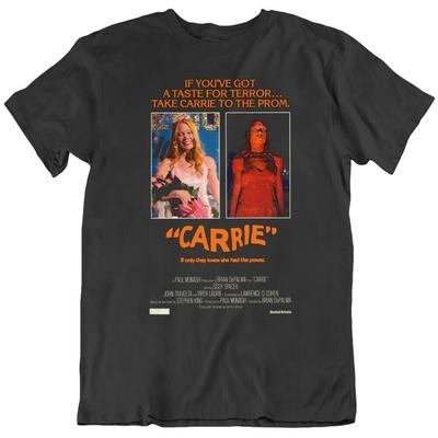 Футболка Carrie Постер фильма ужасов Фан Черная