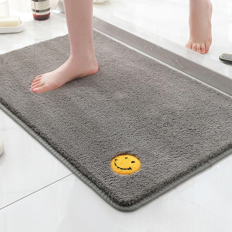 Thickened Floor Mat Bubble Velvet Home Carpet Bedroom Kitchen Mat Bathroom Water Absorption Non-Slip Foot Mat Toilet Door Mat