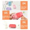 Portable Hand Soap Sheets for Travel | Dissolving Cleanser Wipes | Alcohol-Free | On-the-Go 50 sheets/box
