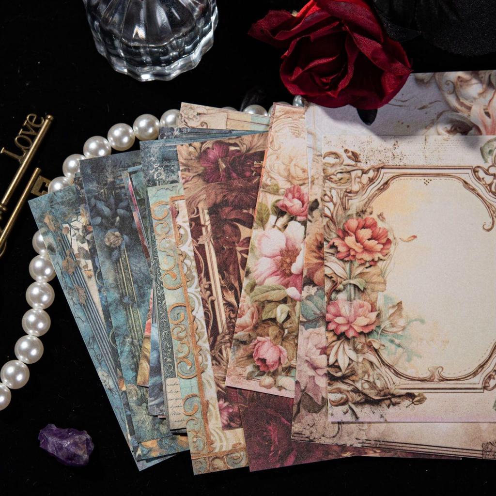 30 шт./компл., винтажный садовый цветок, бордюр, ландшафтный журнал, материал, бумага, журнал для скрапбукинга, принадлежности для самостоятельного изготовления