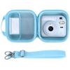 Чехол для хранения Lebakort, совместимый с моментальными камерами Fujifilm Instax Mini 12/11 (Светло-голубой чехол)