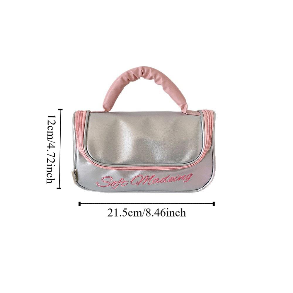 PU Leather Bow Stationery Bag Desktop Storage Bow Pencil Pouch Korean Style Pencil Case  School